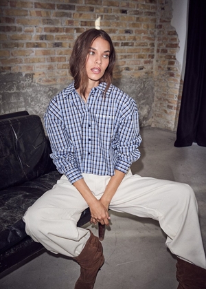 Isolde check skjorte Blue Check HAUTE L\'AMITIÈ